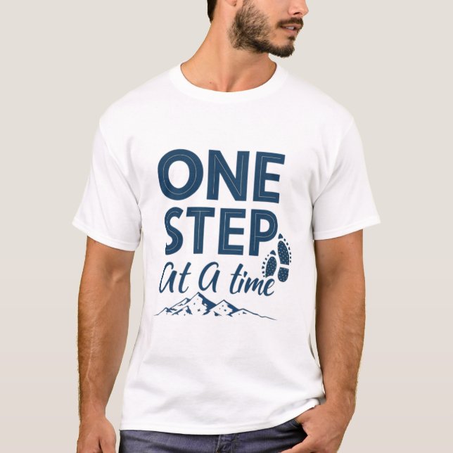 Camiseta Um passo de cada vez (Frente)