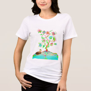 Camiseta Um pato e uma árvore da vida