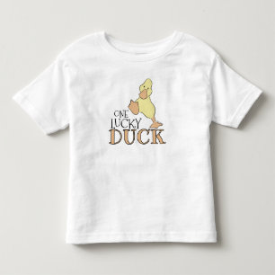 Camiseta Um Pato Sortudo Gráfico de Desenho Fofo