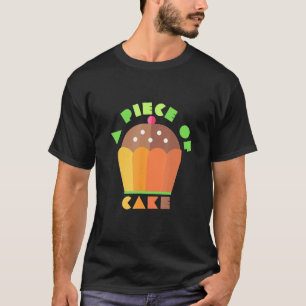 Camiseta Um Pedaço de Bolo Bolo roupas de padeiro traba