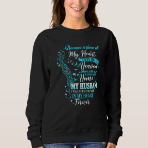 Camiseta Um Pedaço Do Meu Coração Vive No Céu, Meu Marido L