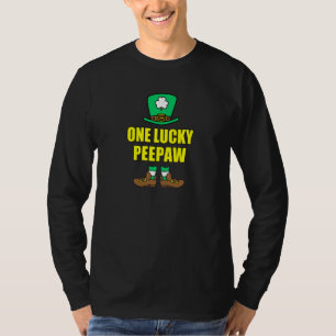 Camiseta Um Peepaw Avô Leprechaun Sortudo Dia de São Patríc