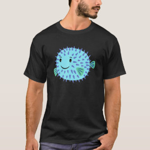 Camiseta Um Peixe Balão Fofo Nada Até Você E Ri