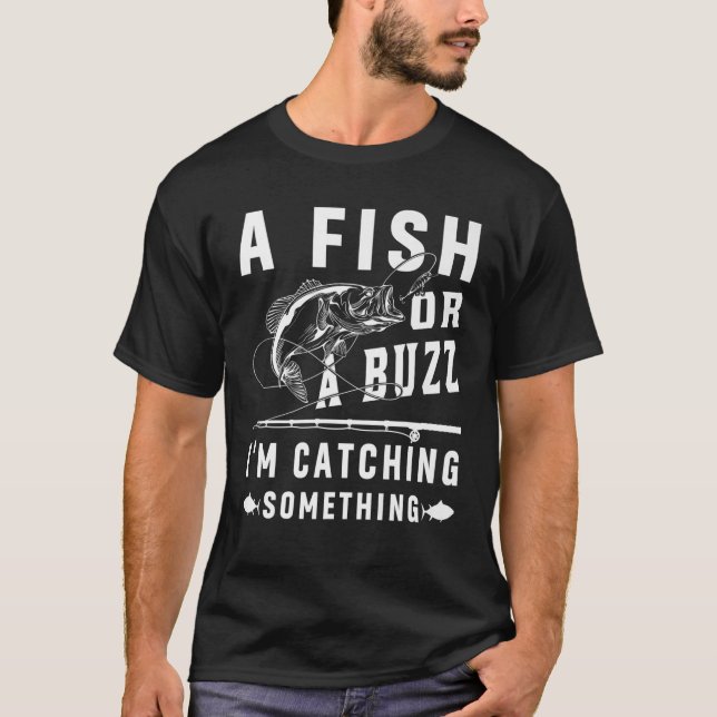 Camiseta Um Peixe ou Um Buzz Estou Pegando Algo Engraçado P (Frente)