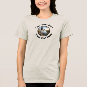 Camiseta Um Pelicano Branco Americano com Texto Personaliza