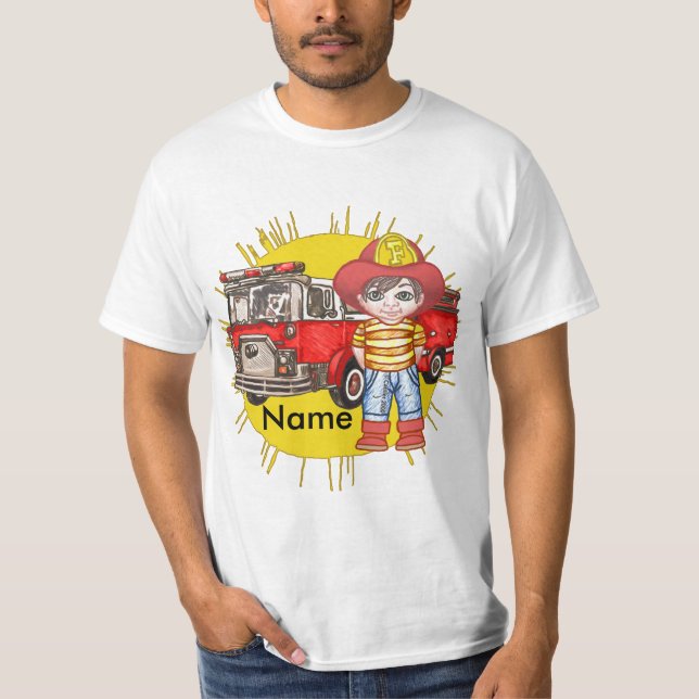 Camiseta Um Pequeno Bombeiro (Frente)