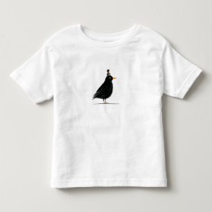 Camiseta Um Pequeno Cavaleiro em um Pássaro Preto Camiset