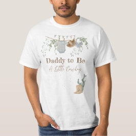 Camiseta Um pequeno Chá de fraldas de cowboy