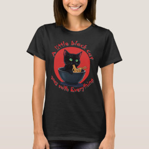 Camiseta Um Pequeno Gato Negro Vai Com Tudo