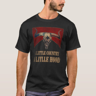 Camiseta Um Pequeno País Um Pequeno Caveira De Cabelo Ocide