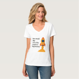 Camiseta Um pequeno passo - Motivacional