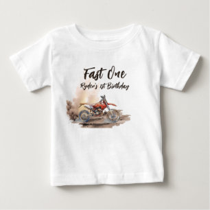 Camiseta Um Pequeno Piloto Rápido Primeiro Aniversário