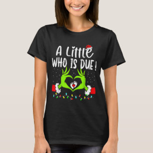 Camiseta Um Pequeno Quem É Devido Engraçado Natal Gravidez