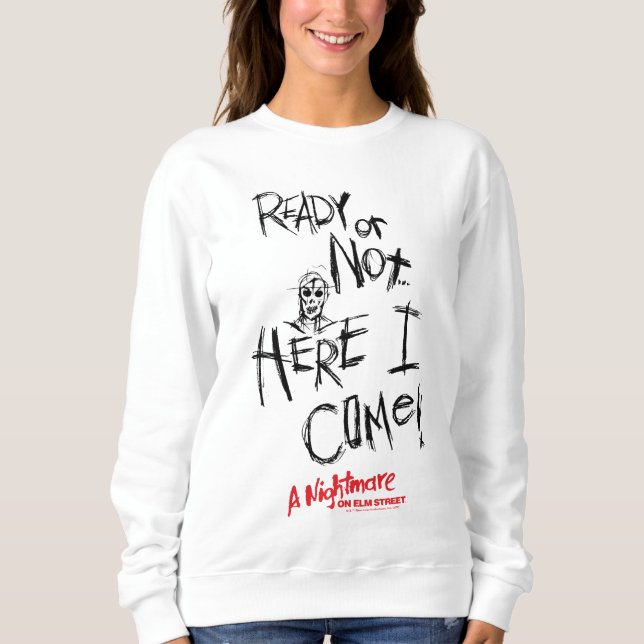 Camiseta Um pesadelo na Elm Street | Aqui Estou Eu (Frente)