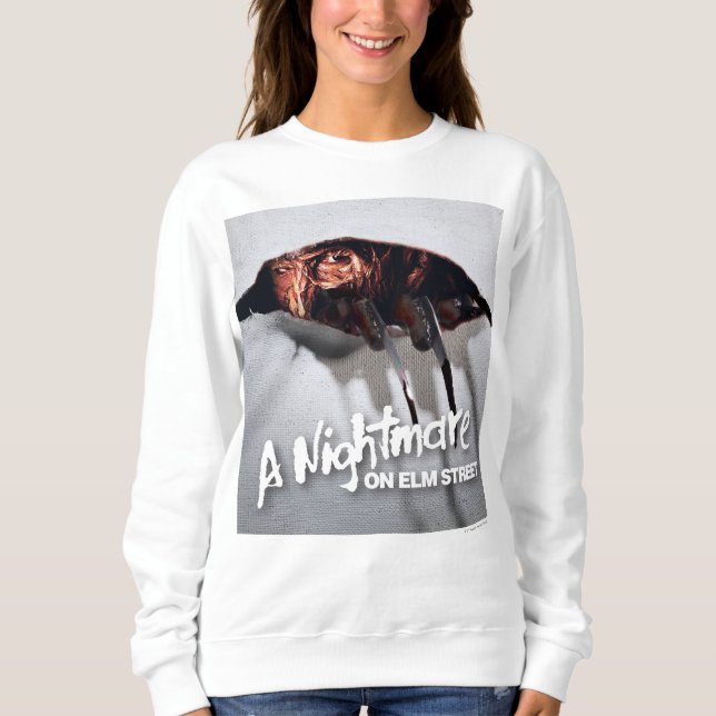 Camiseta Um pesadelo na Elm Street | Freddy Krueger Peeking (Frente)