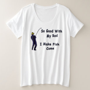 Camiseta Um pescador se gabando