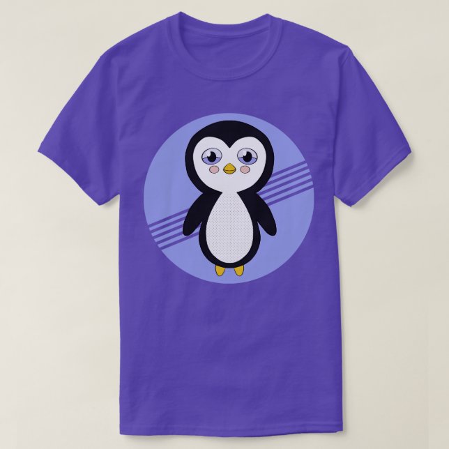 Camiseta Um pinguim adorável (Frente do Design)