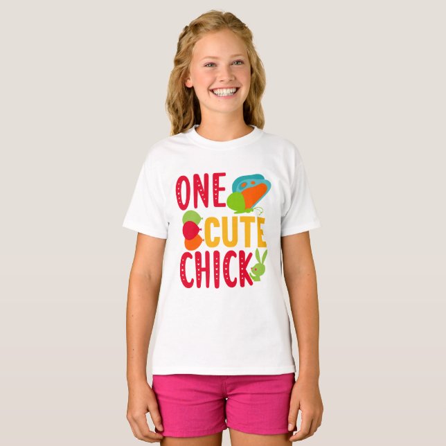 Camiseta Um Pintinho Cute | PÁSCOA (Frente Completa)