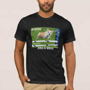 CAMISETA UM PISCAR OS OLHOS E UM CORGI DA AGILIDADE DA ONDA