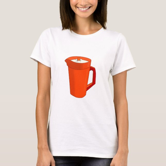 Camiseta Um Pitcher Laranja Plástico (Frente)