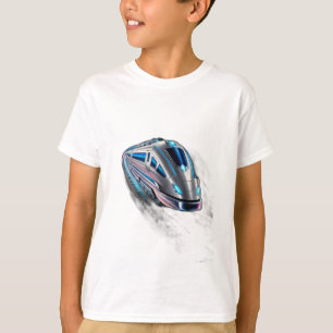 Camiseta Um planeta aninhado rodeado por cristais flutuante