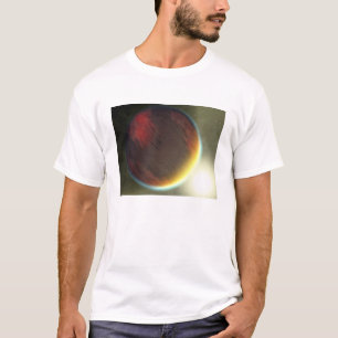 Camiseta Um planeta como Júpiter nublado que orbita
