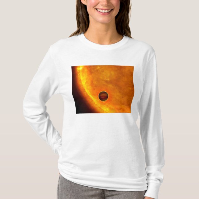 Camiseta Um planeta do tamanho de Júpiter (Frente)