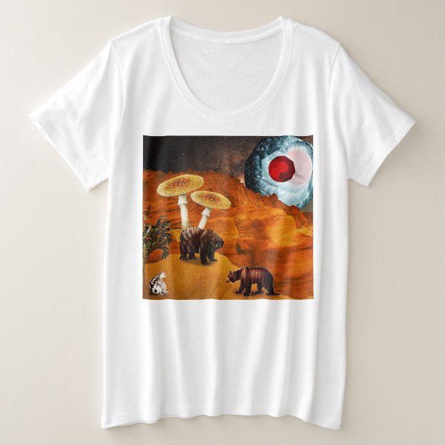 Camiseta Um planeta verde e respirador (Frente do Design)