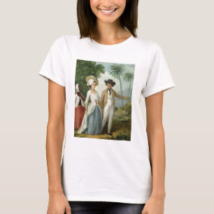 Camiseta Um plantador e sua esposa, atendidos por um