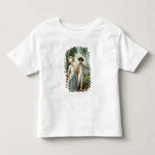Camiseta Um plantador e sua esposa, atendidos por um