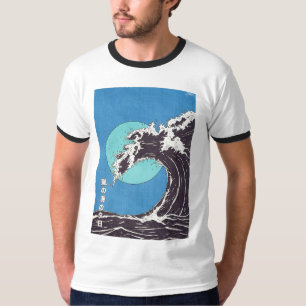 Camiseta Um pôr do sol tempestuoso no oceano