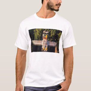 Camiseta Um poste totêmico em Vancouver, Canadá.