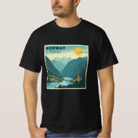 Um Poster de viagens Clássico Nostálgico - Fjords 