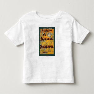 Camiseta Um poster teatral do jogo do rouxinol japonês