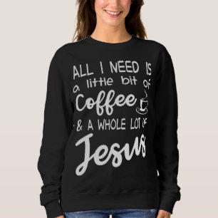 Camiseta Um Pouco De Café E Um Monte De Jesus