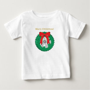 Camiseta Um pouco de Cara de Pneu de Natal de Merry