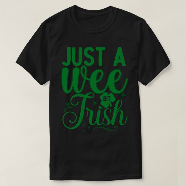 Camiseta Um pouco de irlandês 1 (Frente do Design)