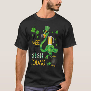Camiseta Um Pouco De Irlandês Hoje Rua Flamingo Verde Patri