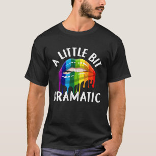 Camiseta Um Pouco Dramática Rainhas Meninas Mulher Mulher M