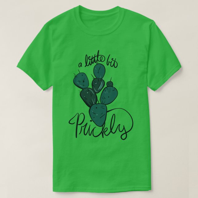 Camiseta Um Pouco Engraçado Cactus (Frente do Design)