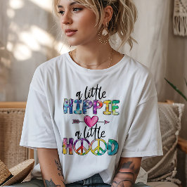 Camiseta Um Pouco Hippie, Um Pouco Hood