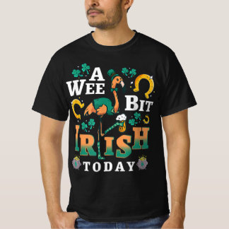 Camiseta Um Pouco Irlandês Hoje | Rua, Flamingo Do Dia De P