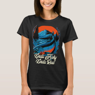 Camiseta Um pouco suspeito, um pouco carretel, hobby, passa