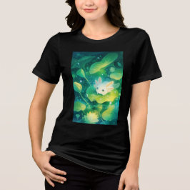 Camiseta Um Prado de Pétalas Axolote Lago Secreto