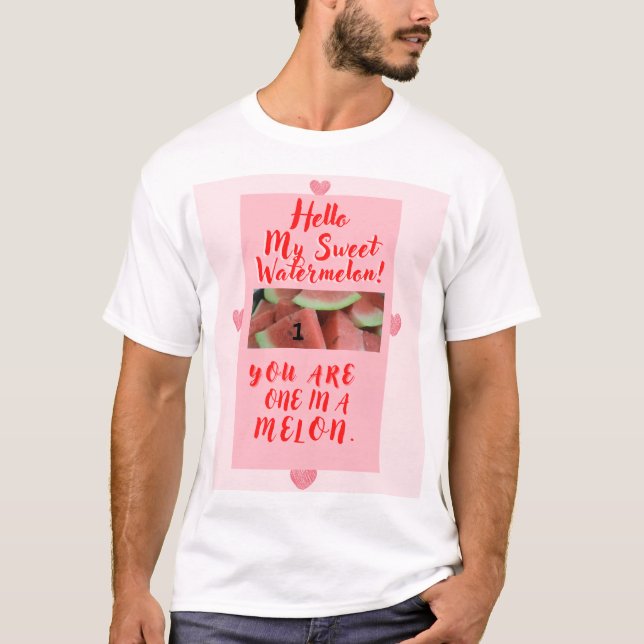 Camiseta Um Presente de Melão para Amantes (Frente)