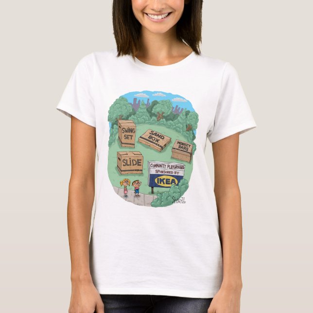 Camiseta Um presente engraçado para Ikea e fãs que fazem vo (Frente)