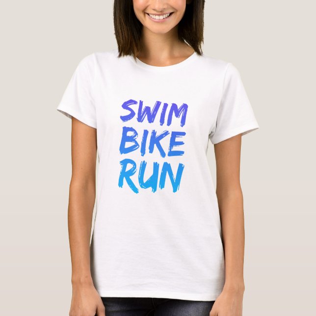 Camiseta Um presente Triathlon excelente para seu amigo ou  (Frente)