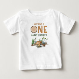 Camiseta Um primeiro aniversario Feliz De Aquarela