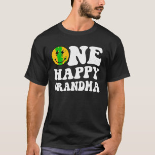 Camiseta Um primeiro aniversario Feliz Um Vovó Legal Famíli