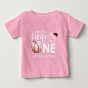 Camiseta Um primeiro aniversario floral de abóbora